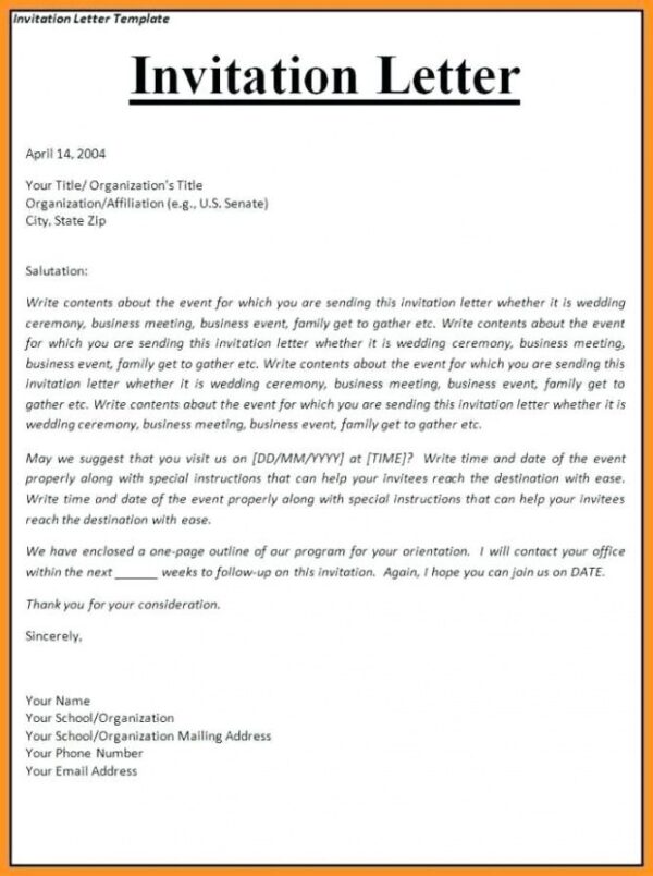 LETTER OF INVITATION FOR CANADIAN VISA - Image 2