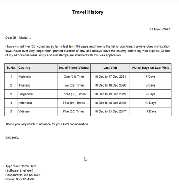 VISA TRAVEL HISTORY SERVICES - Image 2